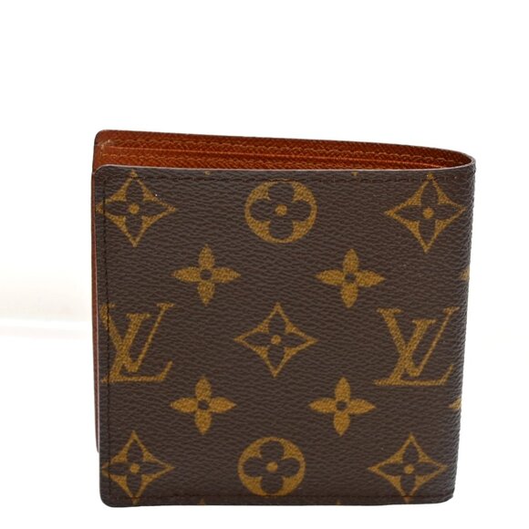 Authentic LOUIS VUITTON Monogram Marco Leather Wallet bsj238-121125 - Picture 1 of 16